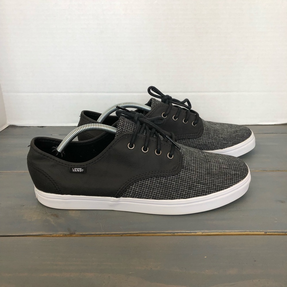 Vans Black and Gray Low-Top Men's Sneakers